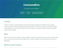 Tablet Screenshot of commandline.co.uk